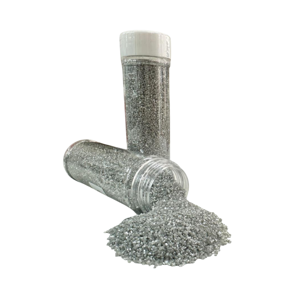 Decoración Azúcar Cristal Plata