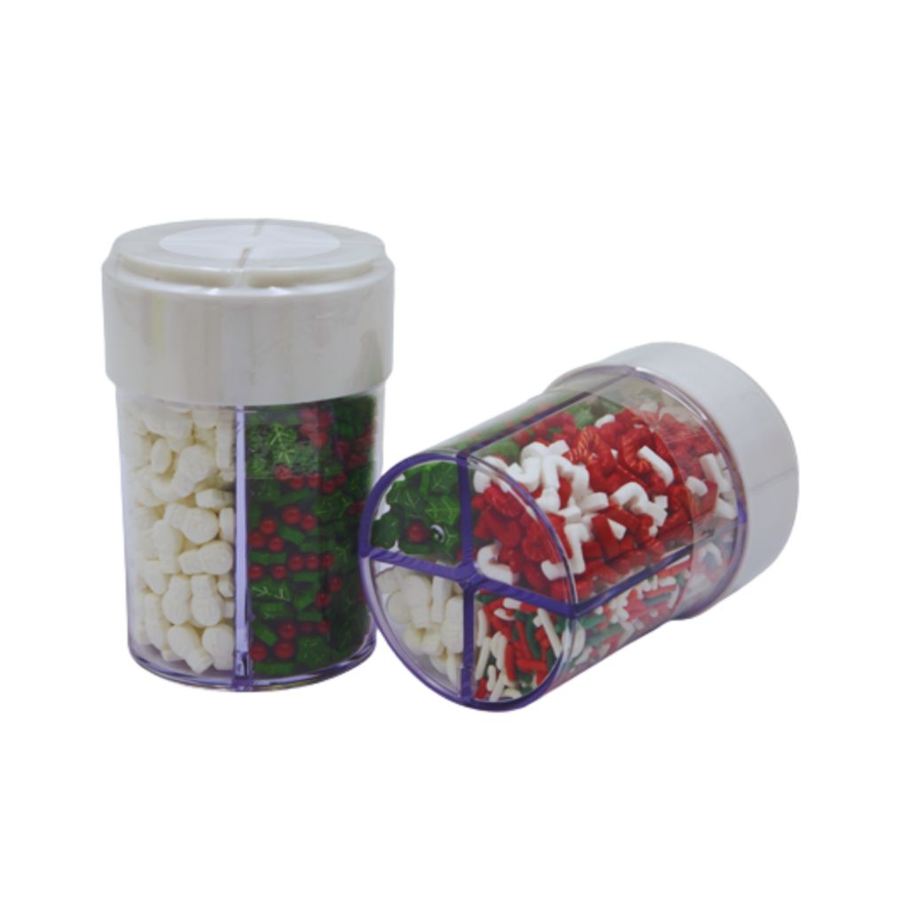 Mix Sprinkles Navidad Verde y Rojo 4 Variedades
