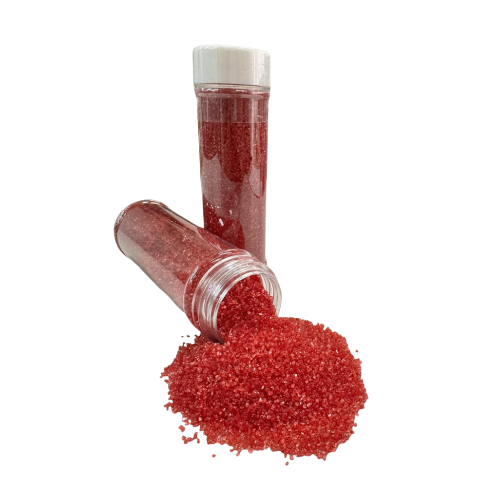 Decoración Azúcar Cristal Rojo Ruby