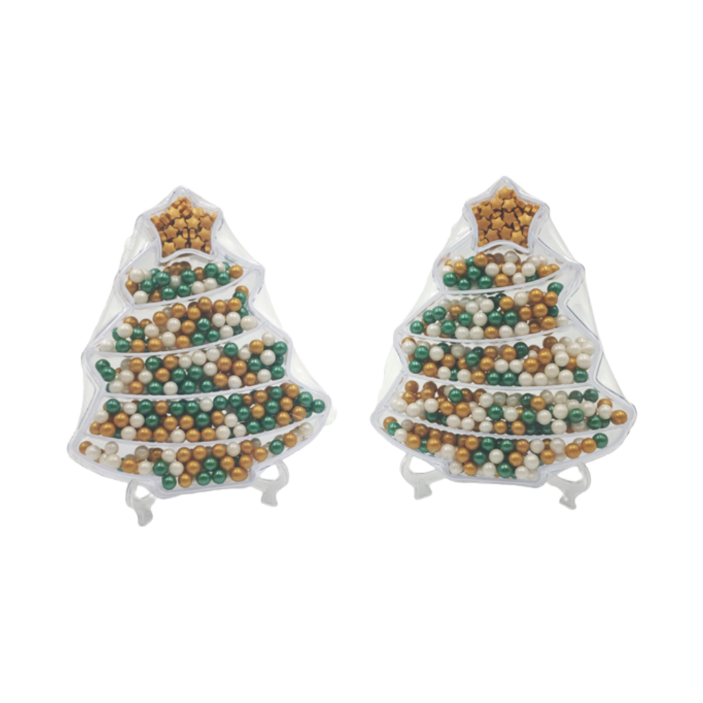 Mix Perlas Árbol de Navidad con Estrella Oro