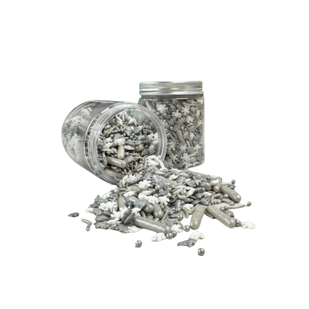 Mix Sprinkles Navidad Copo de Nieve Plata