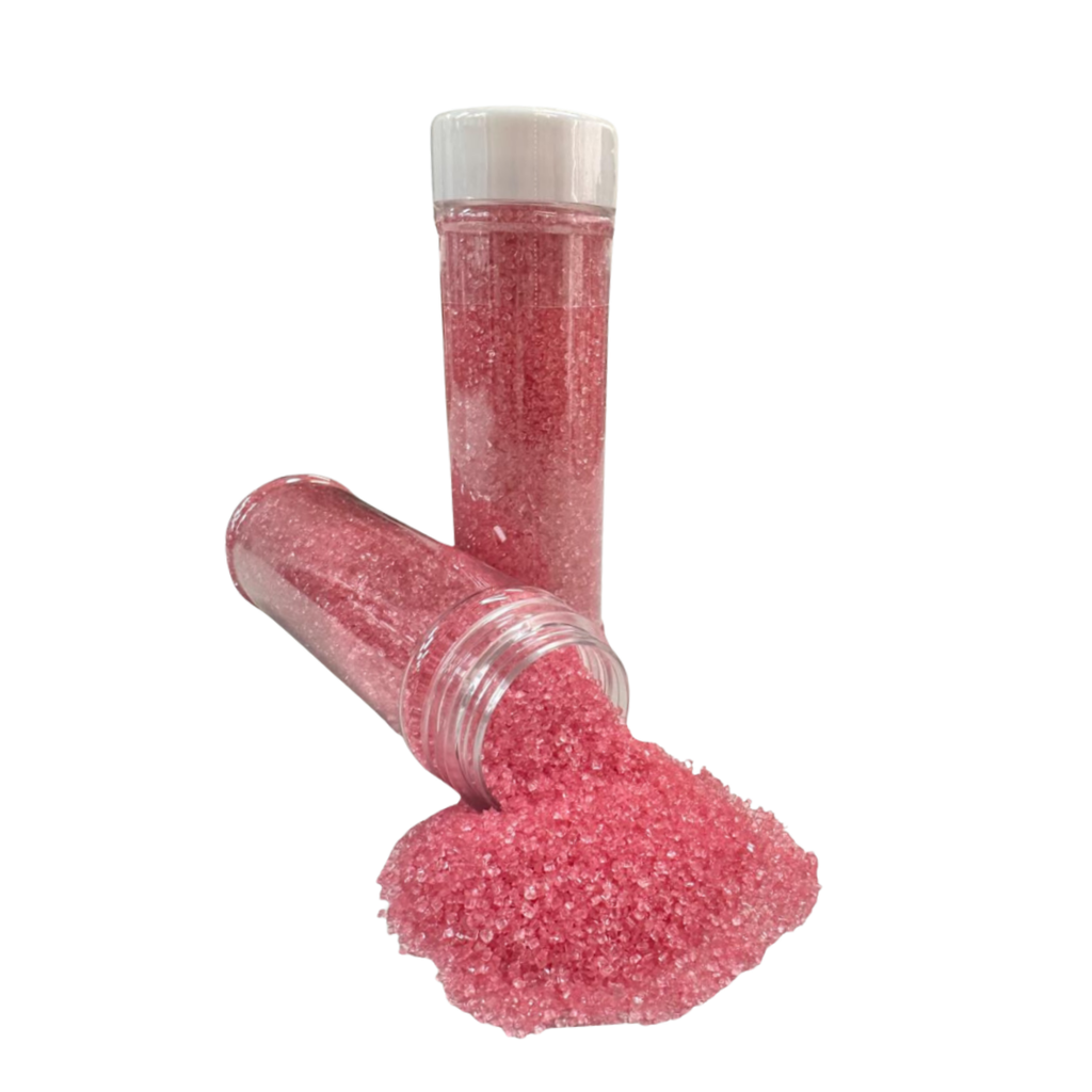 Decoración Azúcar Cristal Rosa Neón 